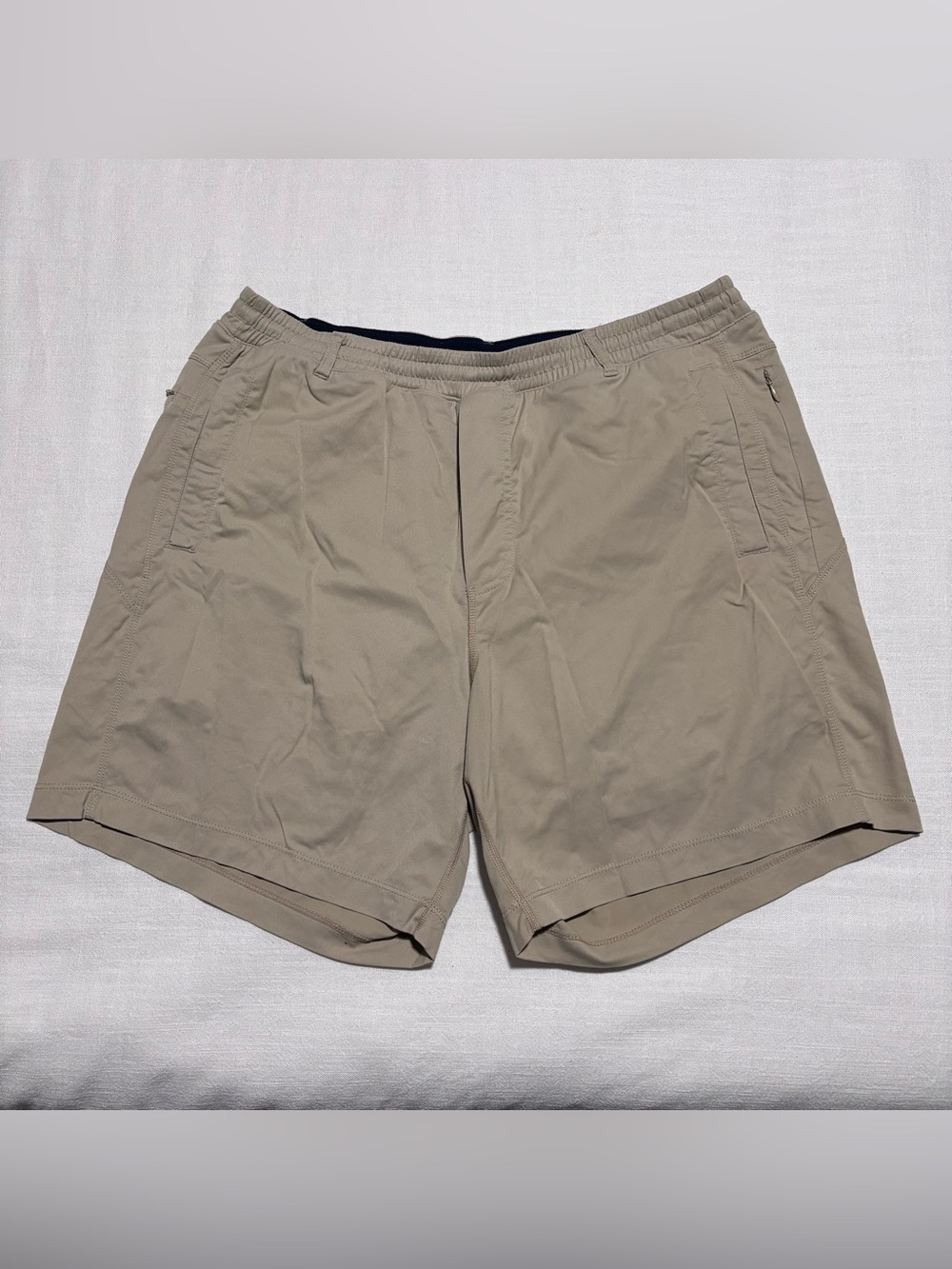 Men’s Birddogs 3-in-1 Lined Athletic Shorts | Khaki | Size XL | Regular 7”